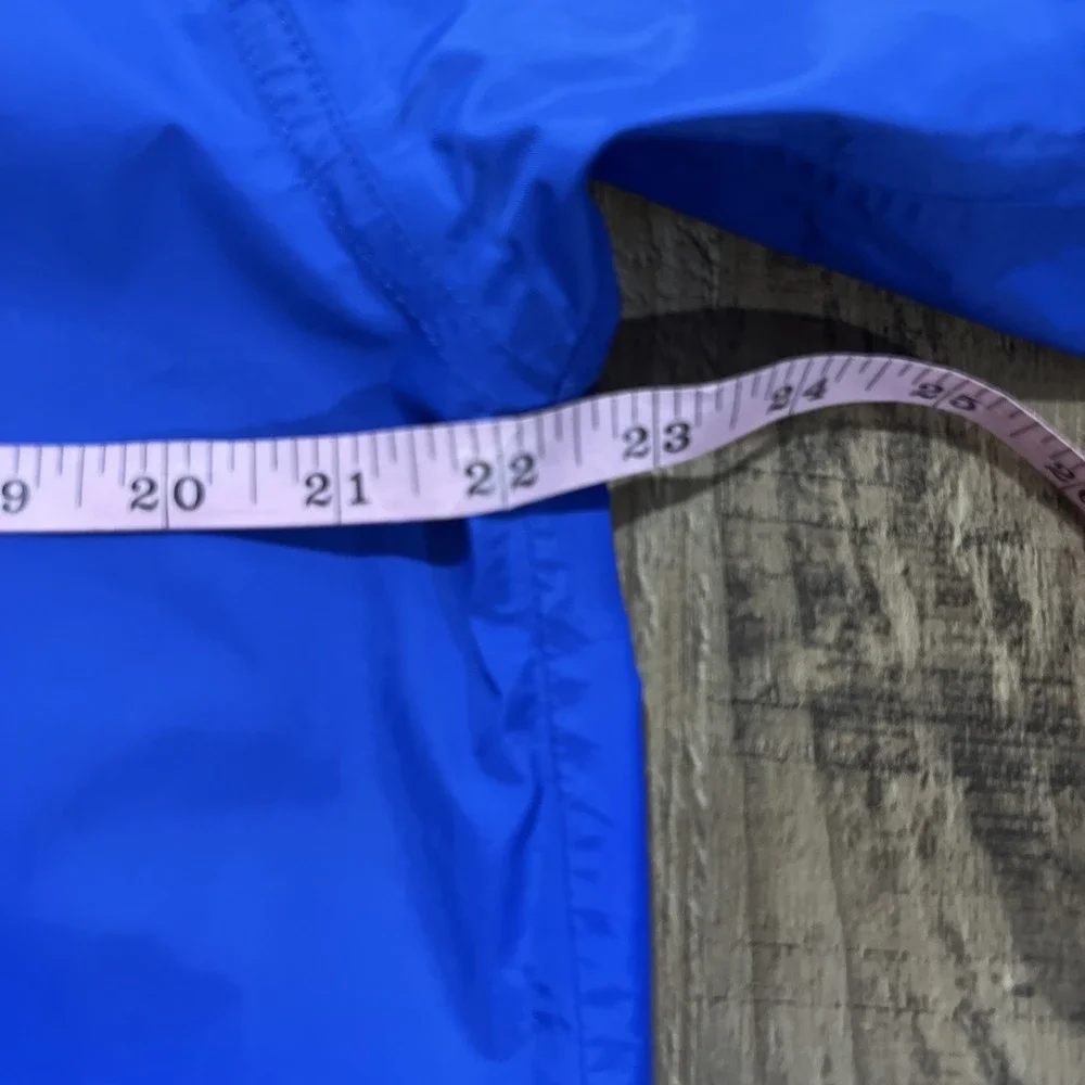 LL Bean Vintage Mens Small Gore-Tex Blue Anorak Nylon Windbreaker Hooded Outdoor